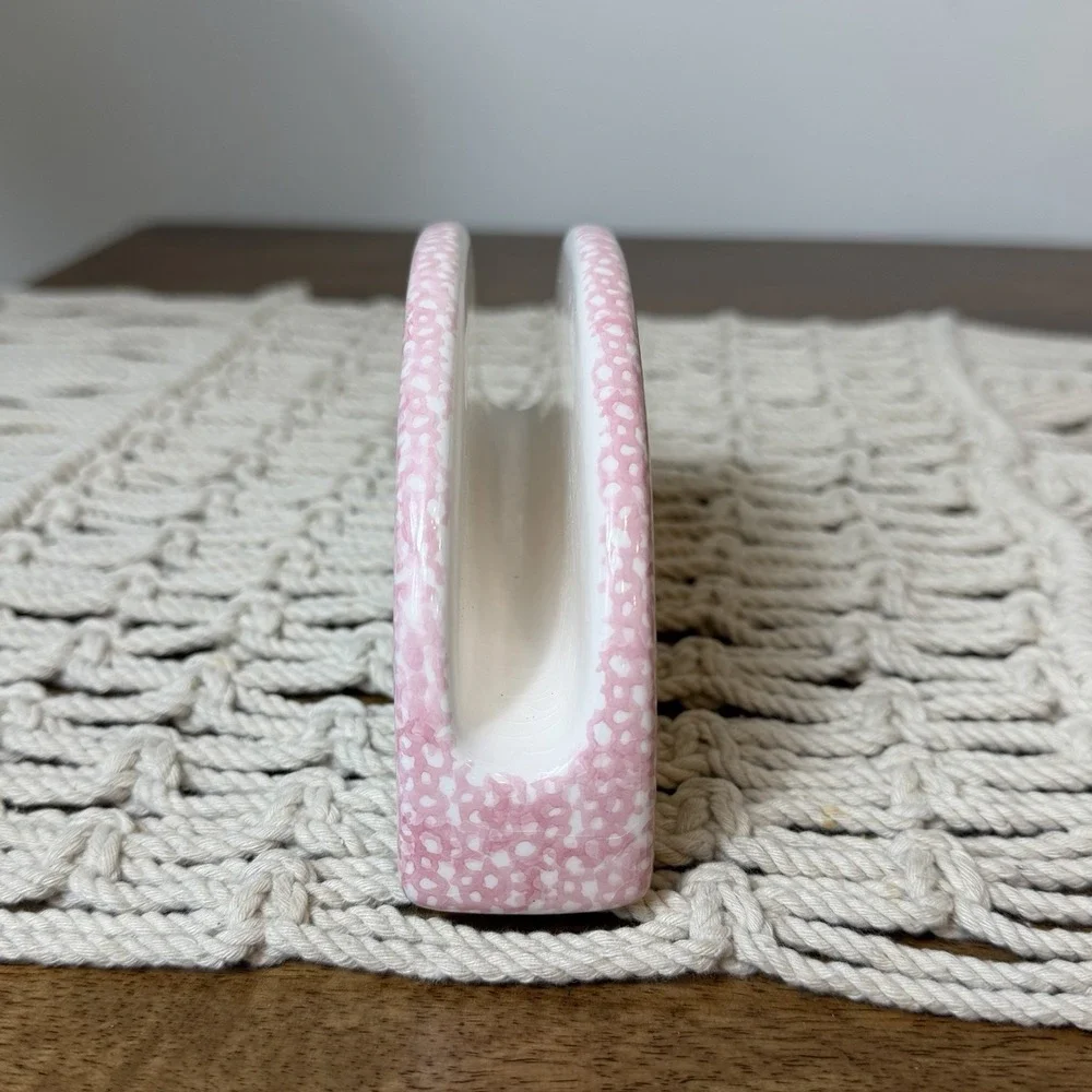 Pink Rose Shabby Chic Cottage Core Napkin Holder Grandma Core 90s Kitchen Floral
